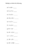 Multiplying And Dividing Integers Interactive Worksheet