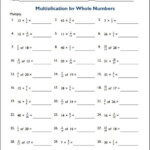 Multiplying Whole Number With Fractions Worksheets EduMonitor