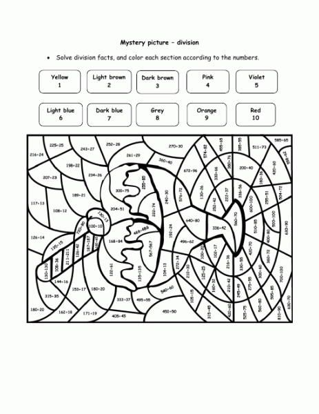 Mystery Ice Cream Division Puzzle OYubw Coloring Pages For Kids 