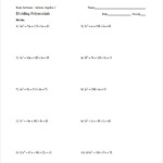 Polynomial Long Division Worksheet In 2020 Division Worksheets Long