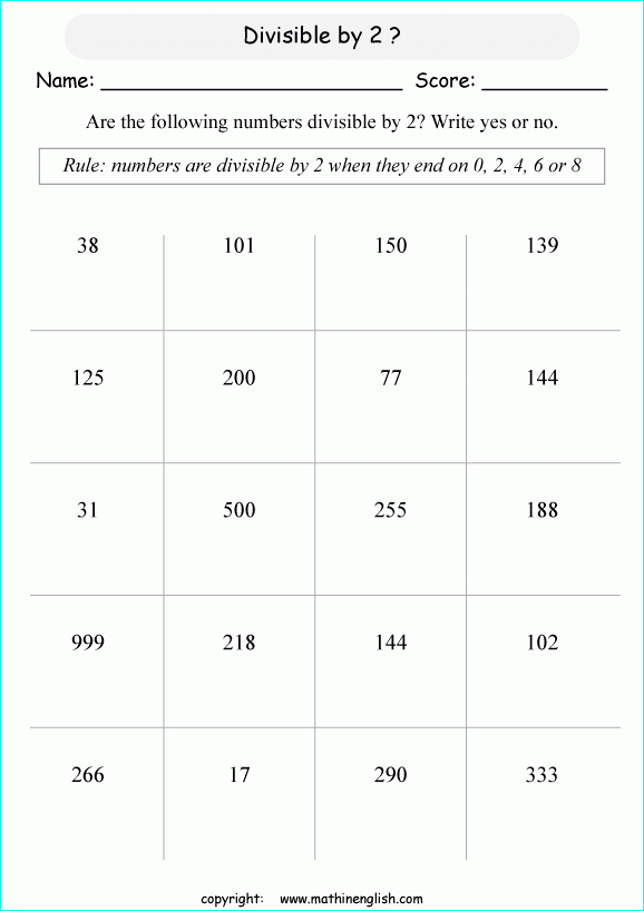 Printable Primary Math Worksheet For Math Grades 1 To 6 Based On The 