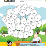 Shades Of Balloons Math Worksheet For Kindergarten Free Printable