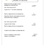 Short Division Division Maths Worksheets For Year 3 age 7 8 By