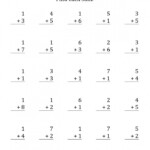 Single Digit Addition Without Regrouping Worksheets Day