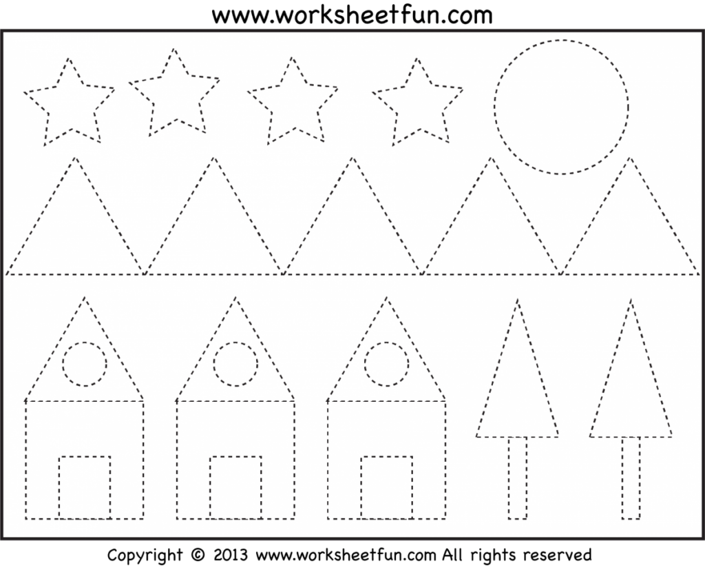 Star Pattern To Trace Worksheets Worksheet Hero
