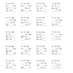 The Inverse Relationships Multiplication And Division All Inverse