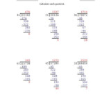 5 Digit By 2 Digit Long Division With Remainders And Steps Shown On