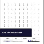 6 Best Images Of Printable Timed Math Drills 7 Best Images Of 100