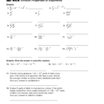 7 2 Practice Division Properties Of Exponents