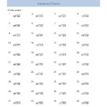 Advanced Division Math Worksheets For Fifth Grade Kids