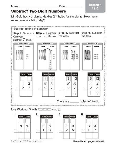 Base Ten Model Worksheets Division With Base Ten Blocks Worksheets 
