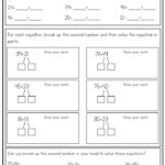 Break Apart Division Worksheets Worksheet Addition