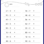 Divide 2 Digit Numbers By 1 Digit Numbers Without Remainder Horizontal
