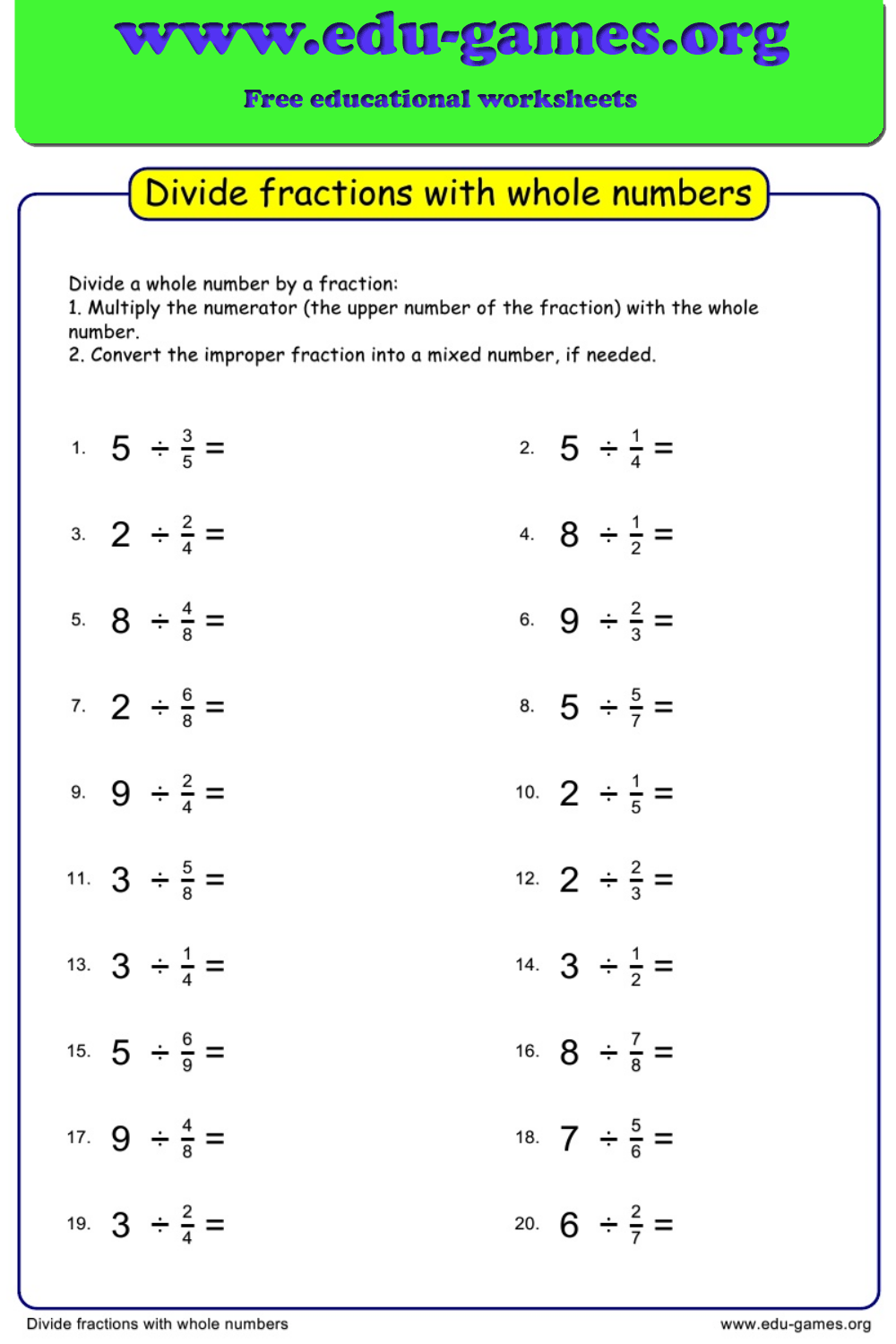 Dividing Fractions By Fractions Worksheet Ideas 2022 Dividing Fractions By Fractions Worksheet Ideas 2022