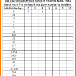 Divisibility Rules Worksheet Draw Sketch Out