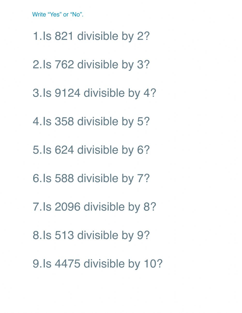 Divisibility Rules Worksheet Grade 7 Herbalied Divisibility Rules Worksheet Grade 7 Herbalied