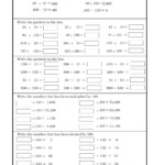 Division By 10 100 And 1000 Worksheet