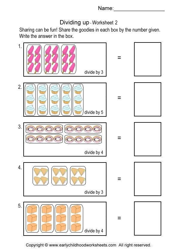 Division Math Worksheets For 2nd Graders PHILOMENE INFO