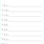 Division Using Fraction Worksheet School Division Of A Proper