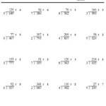 Division With Remainders Worksheet 1 Hoeden At Home Printable Simple