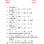 Diy Integer Sums Worksheet The Bike Year