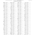 Individual Division Fact 12 A Division Worksheet