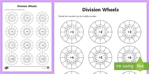 KS2 Maths Division Worksheet Division Worksheet