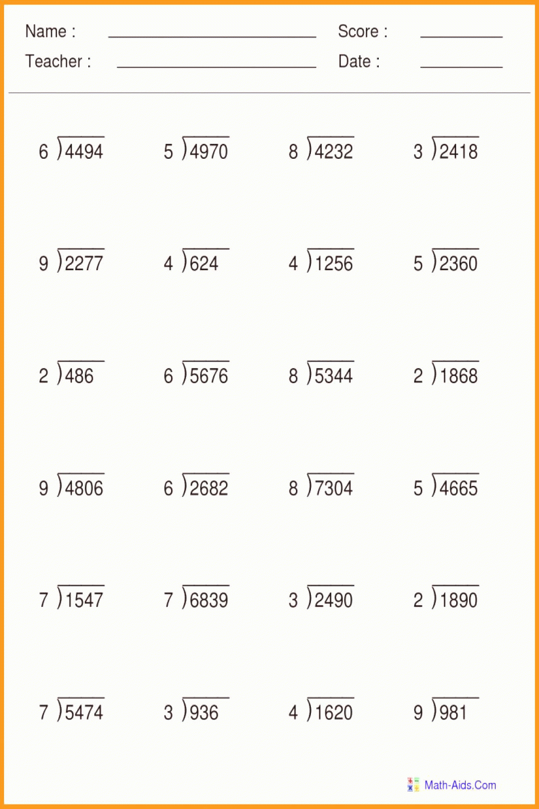 Long Division Worksheets Grade 7 Instantworksheet Long Division Worksheets Grade 7 Instantworksheet