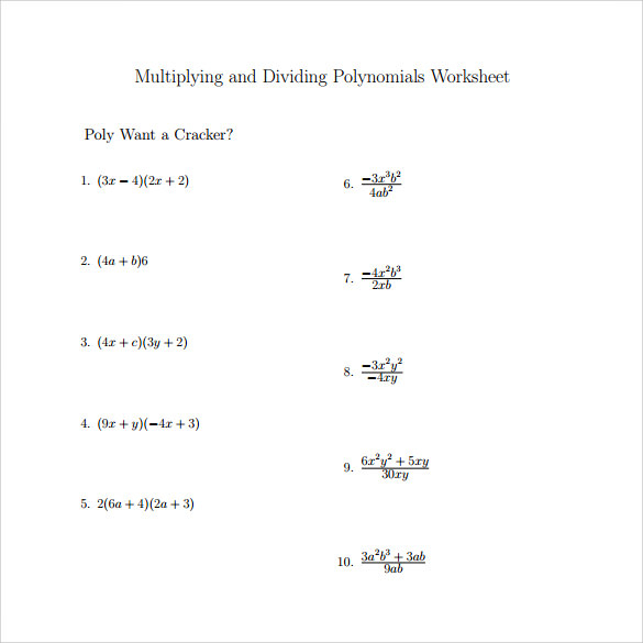Long Division Worksheets Kuta Synthetic Division Exercises With 
