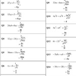 MathsOnline Answers Algebraic Expressions Division