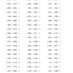 Mixed Integers Worksheets