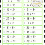 Multiplication And Division Math Anchors Multiplication And Division