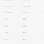 Multiplying And Dividing Scientific Notation Worksheet Ecopher