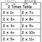 Printable 2 Times Table Worksheets Activity Shelter