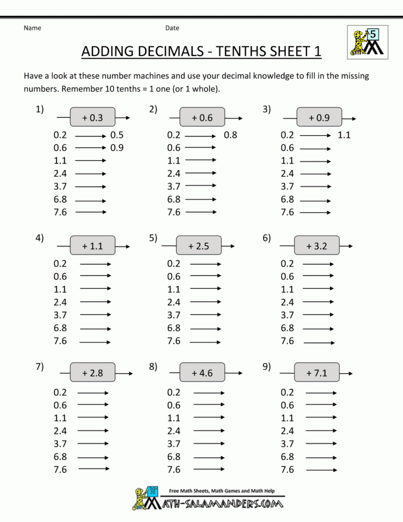 Read PDF Decimal Division Worksheets 5th Grade Vcon duhs edu pk
