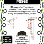 Scaffolded Long Division Practice Packet 32 Pages Of Differentiated