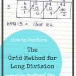 The Grid Method For Long Division Math Division Fourth Grade Math