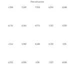 The Long Division One Digit Divisor And A Two Digit Quotient With No