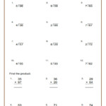 Worksheets For Division With Remainders Grade 4 Long Division