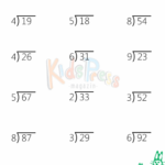 3 Digit By 2 Digit Long Division With Remainders And Steps Shown On