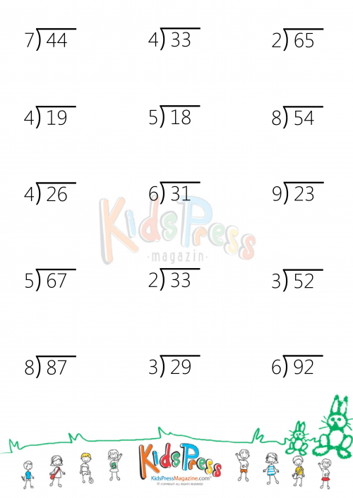 3 Digit By 2 Digit Long Division With Remainders And Steps Shown On 
