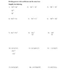 30 Multiplying Monomials Worksheet Answers Education Template