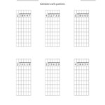 4 Digit By 1 Digit Long Division With Remainders With Grid Assistance B