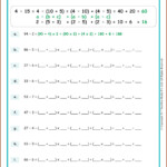 4 Times Table Division Worksheet Worksheet Resume Template