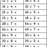 5 Free Math Worksheets Third Grade 3 Division Division Facts 1 To 10