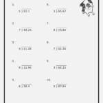 6Th Grade Decimal Worksheets Printable