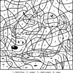 Color By Number Division Worksheet Education Com Mystery Birthday