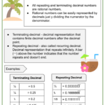 Converting Rational Numbers To Decimals Using Long Division Worksheet