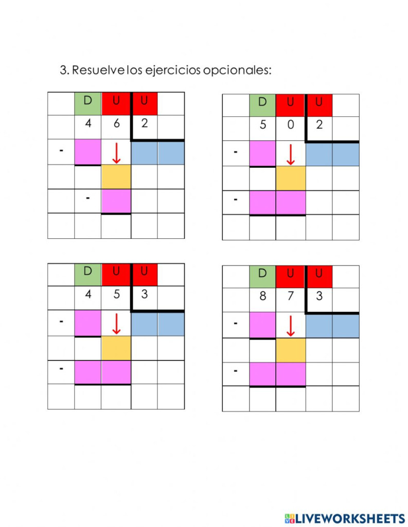 Divisi n Vertical Interactive Worksheet