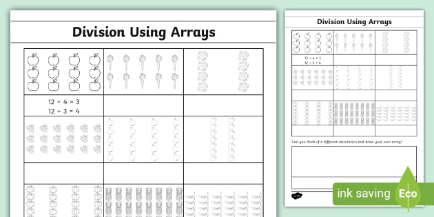 Division Arrays For Division Part Two Worksheet Education Com Division Arrays For Division Part Two Worksheet Education Com